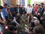 مراسم قبار روبی شهید گمنام آموزشکده فنی پسران شهرکرد