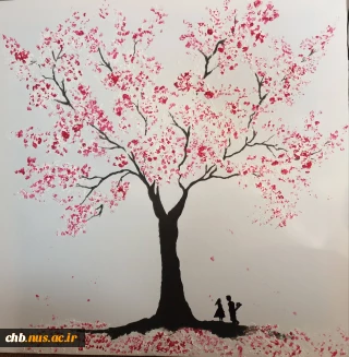 کار روی بوم با رنگ اکرلیک