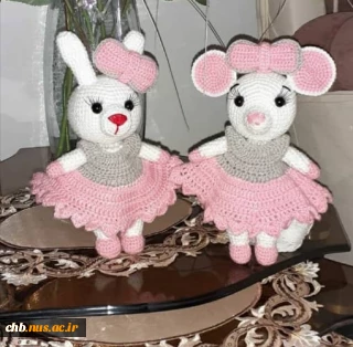 عروسک های بافتنی با کاموا با دست