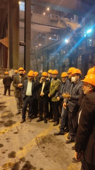 بازدید علمی جمعی از اساتید ، اعضای هیئت علمی و کارکنان دانشگاه از شرکت فولاد مبارکه 6
