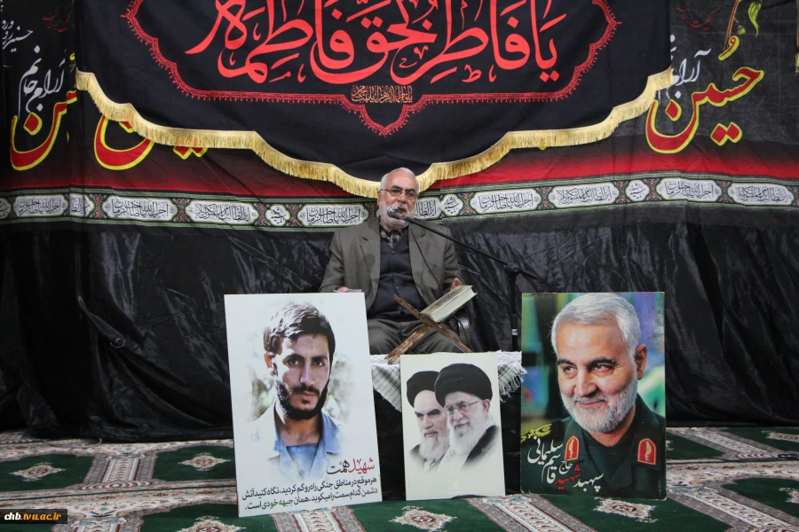 حضور سردار اکبری ، فرمانده سپاه حضرت قمربنی‌هاشم (ع) چهارمحال و بختیاری در مراسم عزاداری  ایام فاطمیه؛ شهادت حضرت زهرا(س) و کنگره شهدای دانشجوی استان چهار محال و بختیاری  9