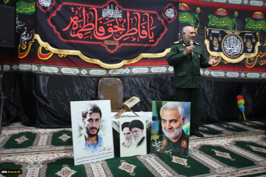حضور سردار اکبری ، فرمانده سپاه حضرت قمربنی‌هاشم (ع) چهارمحال و بختیاری در مراسم عزاداری  ایام فاطمیه؛ شهادت حضرت زهرا(س) و کنگره شهدای دانشجوی استان چهار محال و بختیاری  10