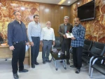 تقدیر از جانباز سرافراز هشت سال دفاع مقدس جناب آقای تقی کریمی 2
