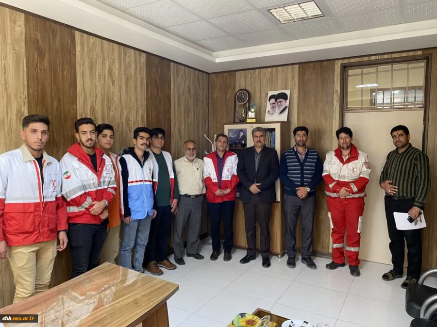بازدید رئیس هلال‌احمر شهرستان شهرکرد از پایگاه‌ هلال احمر دانشگاه ملی مهارت استان چهار محال و بختیاری 2